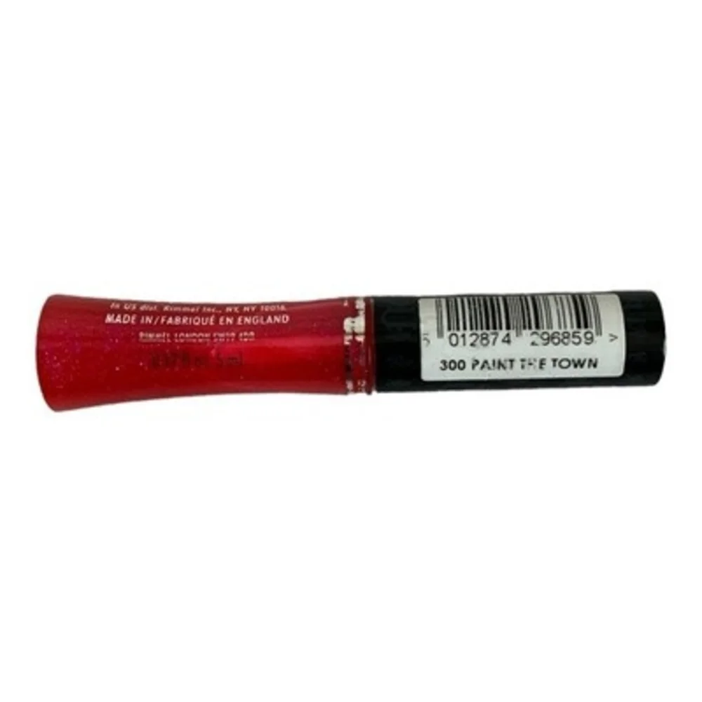 2x Rimmel Kiss Off Brilliant Lips Lip Gloss Set 300 Paint The Town 100 Forbidden